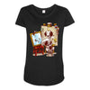 triple beagle portrait Maternity Scoop Neck T-shirt
