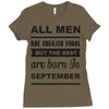 all men are created equal september Ladies Fitted T-Shirt