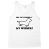 are you looking at my weiner t shirt funny dog wiener dachshund s m l Tank Top