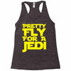 pretty fly for a jedi Racerback Tank