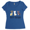 happy meowr Women's Triblend Scoop T-shirt