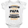 Super Cool Papa Of A Freaking Awesome Granddaughter Baby Onesie