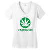 vegetarian sweet leaf Women's V-Neck T-Shirt