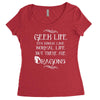 geek life Women's Triblend Scoop T-shirt
