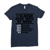 always give 100 percent Ladies Fitted T-Shirt