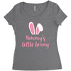 Mommy's Little Bunny Easter Themed Women's Triblend Scoop T-shirt