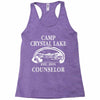 camp crystal lake counselor Racerback Tank