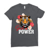 Girl Power White Write Ladies Fitted T-Shirt