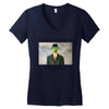 René Magritte The Son Of Man Women's V-Neck T-Shirt