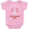 amateur ham radio callsign antenna Baby Onesie