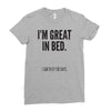 great in bed Ladies Fitted T-Shirt