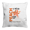 wear peach for  my [you can write any name] Throw Pillow