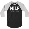 milf man i love fishing funny porn fisherman cool 3/4 Sleeve Shirt