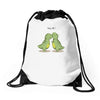 hug me Drawstring Bags