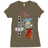 volcano head Ladies Fitted T-Shirt