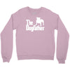 the dogfather  nerd retro der pate godfather fun Crewneck Sweatshirt