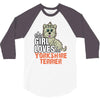 This Girl Loves Yorkshire Terriers 3/4 Sleeve Shirt