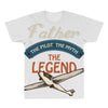 father the pilot the myth the legend All Over Men's T-shirt