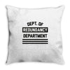 redundancy Throw Pillow