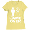 game over Ladies Fitted T-Shirt