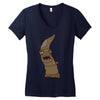 worm zombie Women's V-Neck T-Shirt