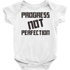 progress not perfection Baby Onesie