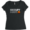 elon musk occupy mars Women's Triblend Scoop T-shirt