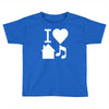 i love house music dj baseball Toddler T-shirt