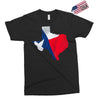 Eroded Texas Map With Flag Exclusive T-shirt