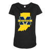 indiana for michigan Maternity Scoop Neck T-shirt