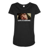 Life Is Boring Maternity Scoop Neck T-shirt