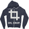 oh crop Zipper Hoodie