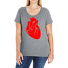 heart Ladies Curvy T-Shirt