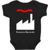 factory records   retro record label   mens music Baby Bodysuit