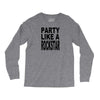 funny t shirt party like a rockstar tee hilarious shirt Long Sleeve Shirts