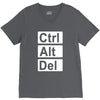control alt delete V-Neck Tee