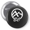 bc mountains british col Pin-back button