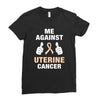 Me Against Uterine Cancer Ladies Fitted T-Shirt