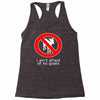 i ain't afraind of no gooats Racerback Tank