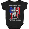 stand for the flag kneel for the cross Baby Bodysuit