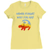 never forget Ladies Fitted T-Shirt