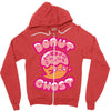 donut ghost Zipper Hoodie