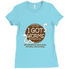 i got worms t shirt Ladies Fitted T-Shirt