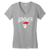 sleigher metal style xmas Women's V-Neck T-Shirt