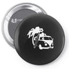 camper van surf split retro Pin-back button