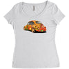 sixties vw beetle, ideal gift or birthday present Women's Triblend Scoop T-shirt