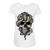 skull snake Maternity Scoop Neck T-shirt
