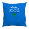 biceps &amp; broccoli! Throw Pillow