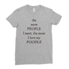 poodle lover Ladies Fitted T-Shirt