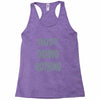 busy doing nothing girls Racerback Tank